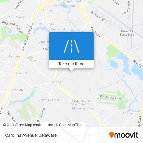 Carolina Avenue map