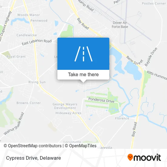 Cypress Drive map