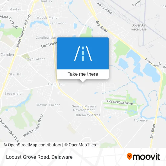 Locust Grove Road map