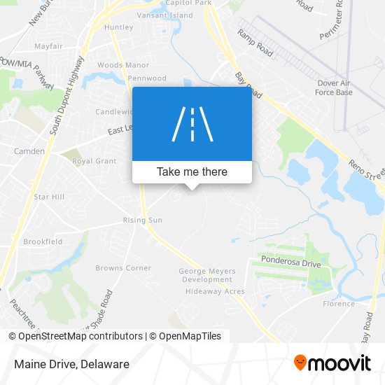 Maine Drive map