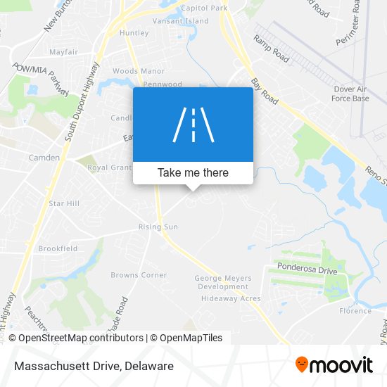 Mapa de Massachusett Drive