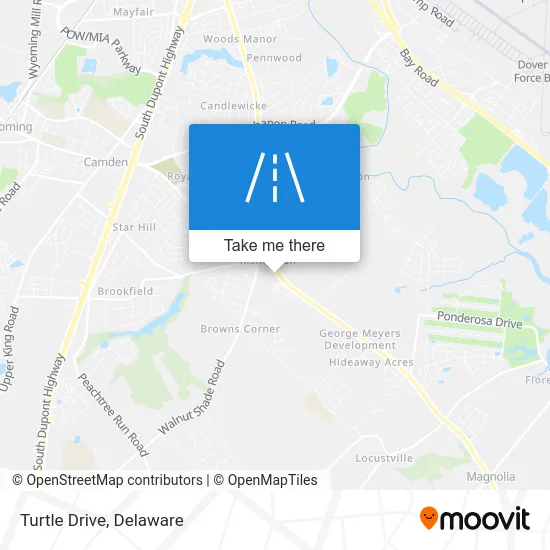 Turtle Drive map