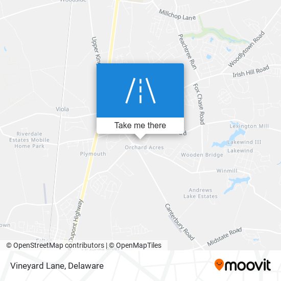 Mapa de Vineyard Lane