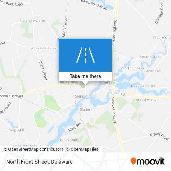 North Front Street map