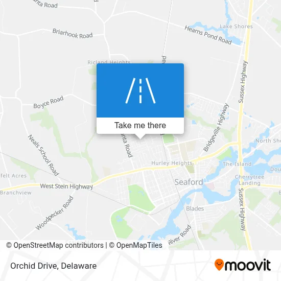 Orchid Drive map