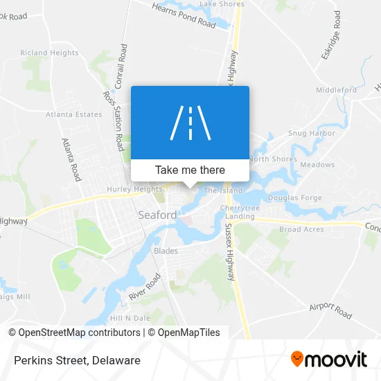 Perkins Street map