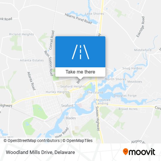 Mapa de Woodland Mills Drive