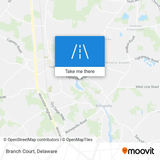 Branch Court map