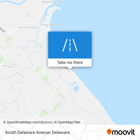 South Delaware Avenue map
