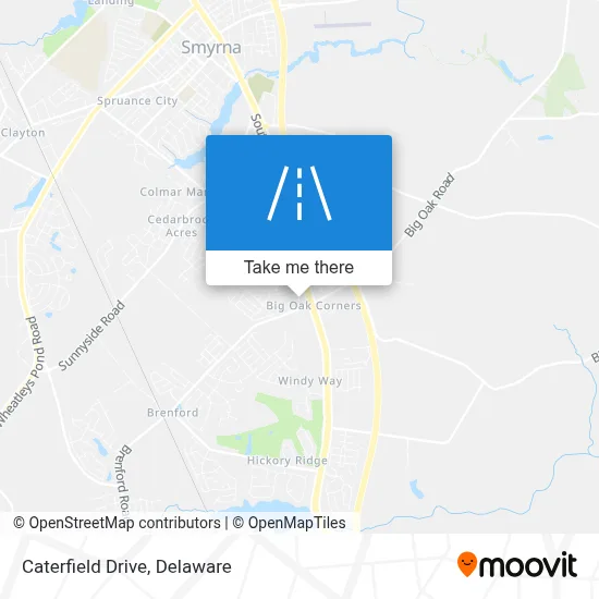 Caterfield Drive map
