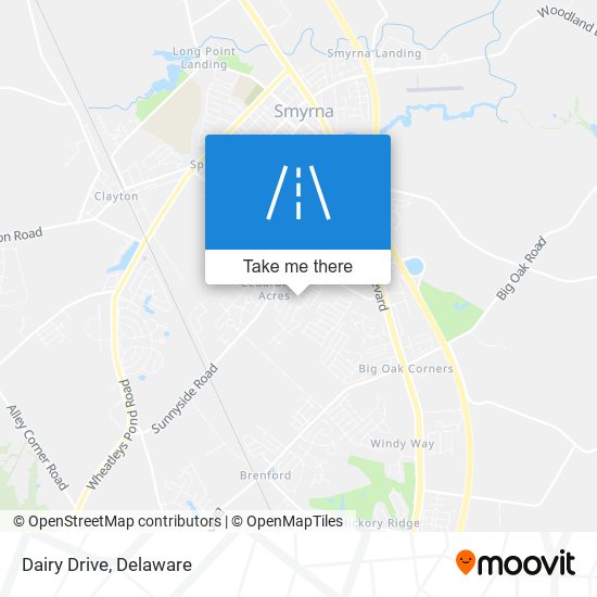 Dairy Drive map