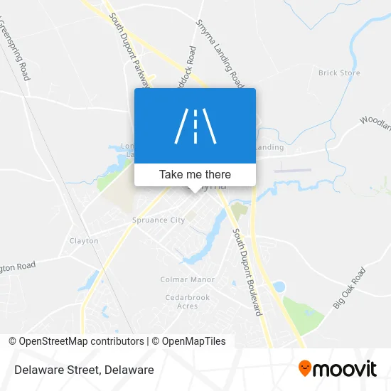 Delaware Street map