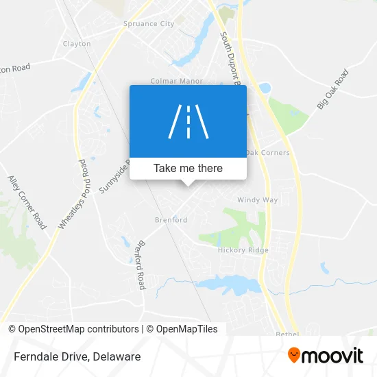 Ferndale Drive map