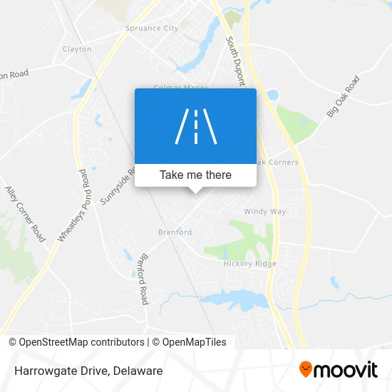 Harrowgate Drive map