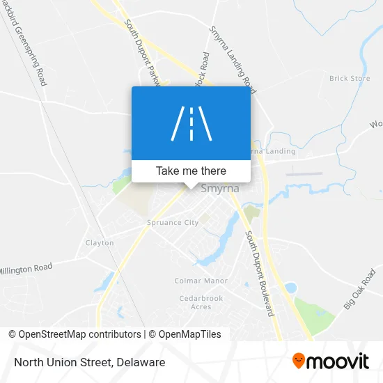 North Union Street map