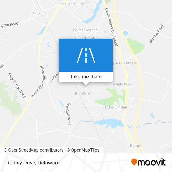 Radley Drive map
