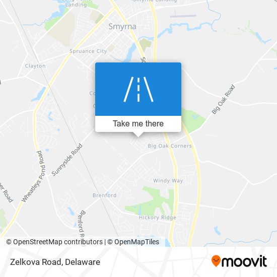 Mapa de Zelkova Road