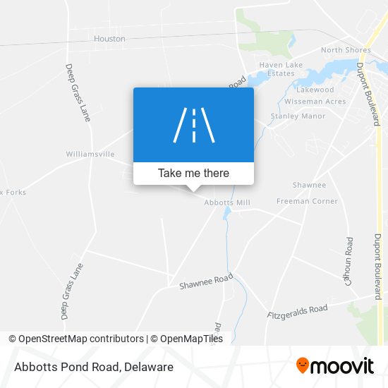 Abbotts Pond Road map