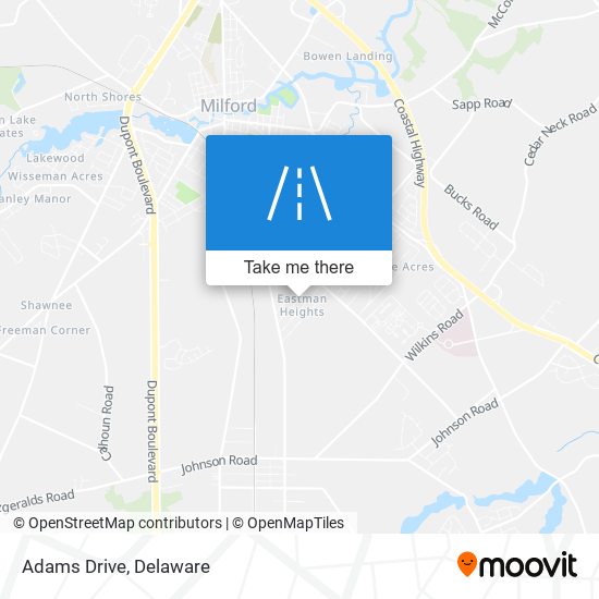 Mapa de Adams Drive