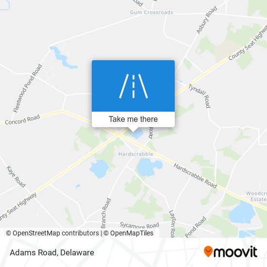 Mapa de Adams Road