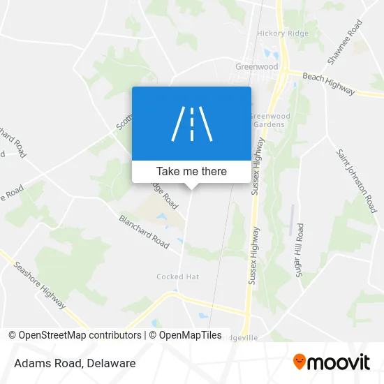 Adams Road map