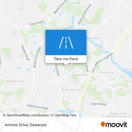 Aintree Drive map
