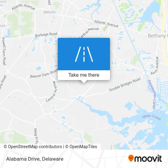 Alabama Drive map