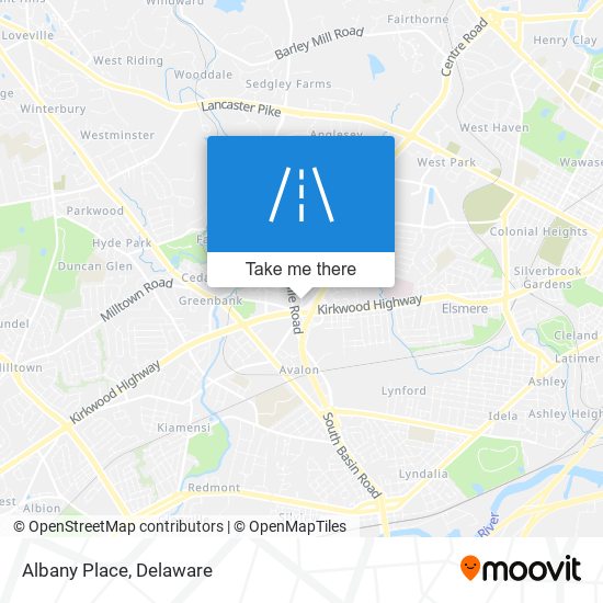 Albany Place map
