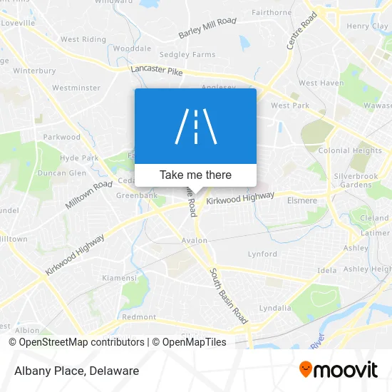 Albany Place map