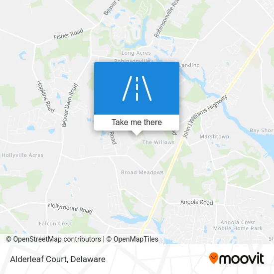 Alderleaf Court map