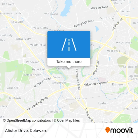 Mapa de Alister Drive