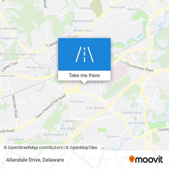 Mapa de Allandale Drive