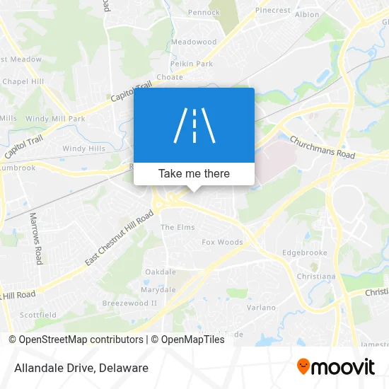 Allandale Drive map