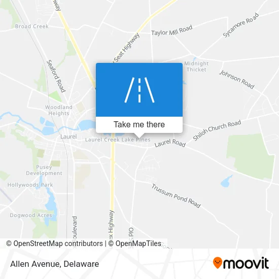 Allen Avenue map