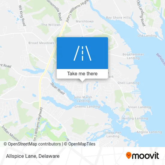 Allspice Lane map