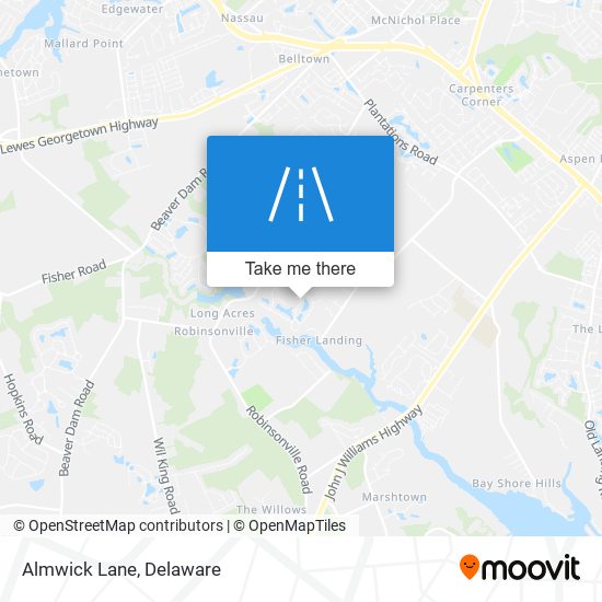 Mapa de Almwick Lane