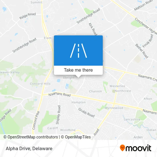 Alpha Drive map