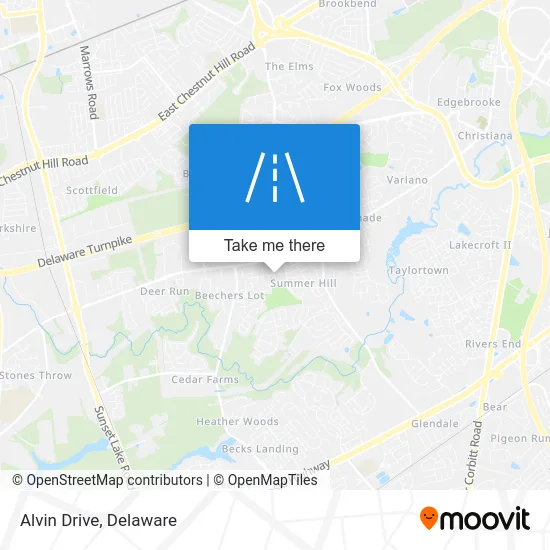 Alvin Drive map