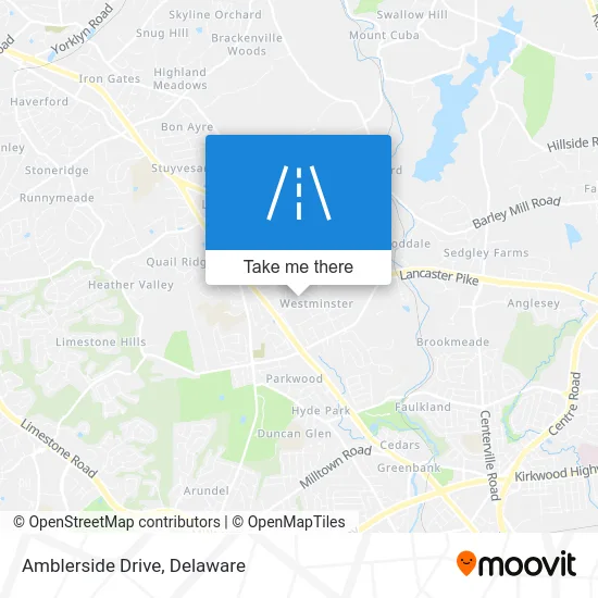 Amblerside Drive map