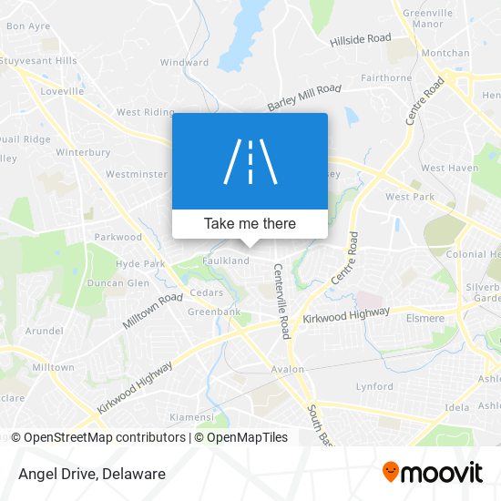 Angel Drive map