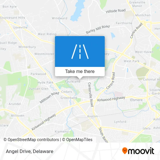 Angel Drive map