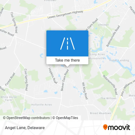 Angel Lane map