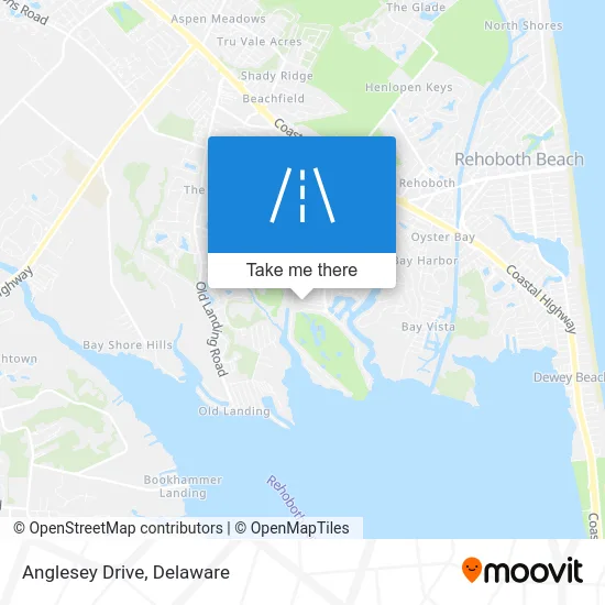 Anglesey Drive map