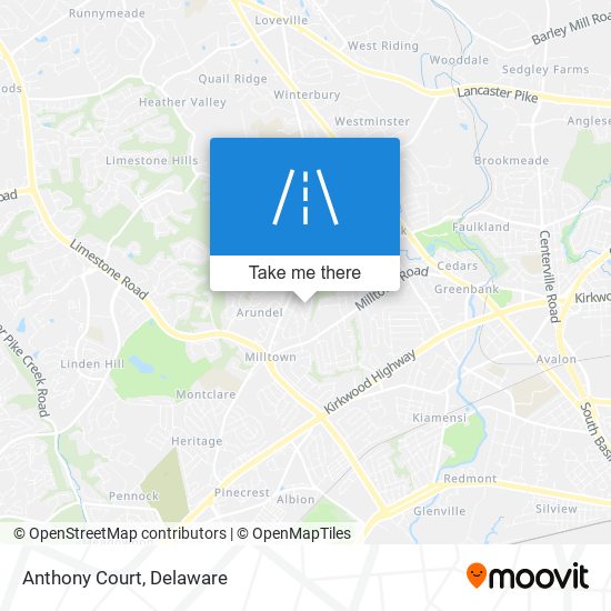 Mapa de Anthony Court