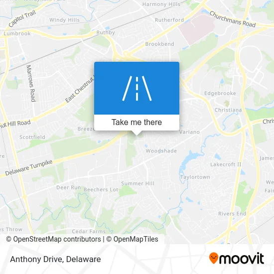 Anthony Drive map