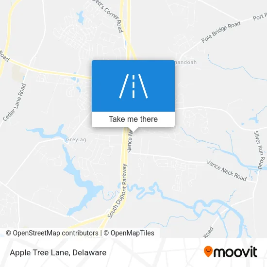 Apple Tree Lane map