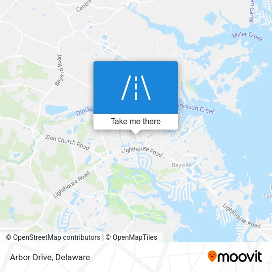 Arbor Drive map