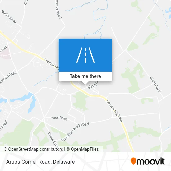Argos Corner Road map