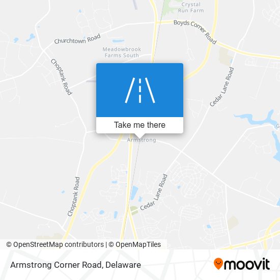 Armstrong Corner Road map