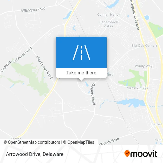 Arrowood Drive map